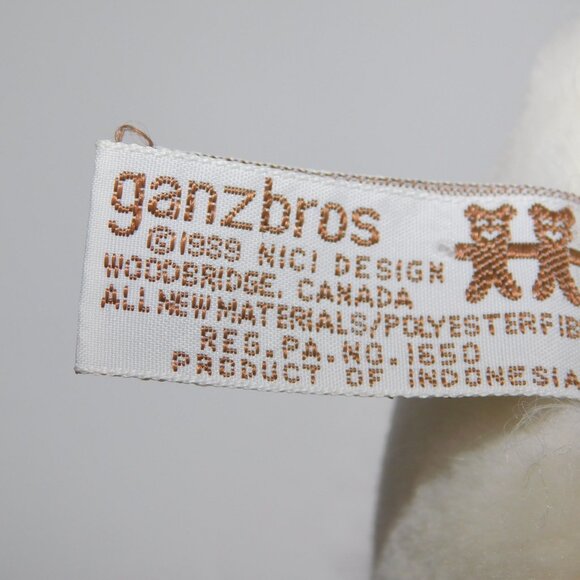 Vintage 1989 Ganz Heritage Collection 6" Plush White Pink  ZAK Eagle w Tags - Picture 9 of 9